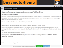 Tablet Screenshot of buyamotorhome.co.uk